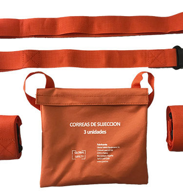JUEGO DE 3 CORREAS DE INMOVILIZACION CON BOLSA