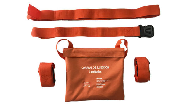 JUEGO DE 3 CORREAS DE INMOVILIZACION CON BOLSA