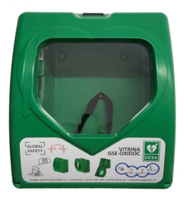 VITRINA INTERIOR PARA DESFIBRILADOR MODELO GSE OXIDOC