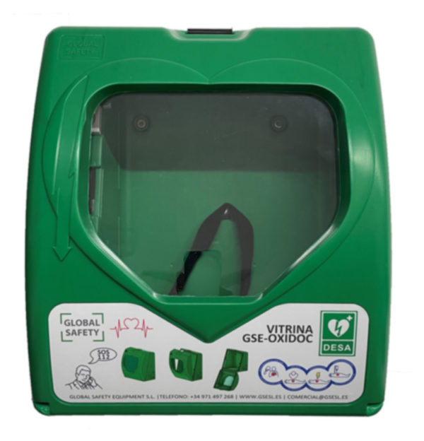 VITRINA EXTERIORE PARA DESFIBRILADOR MODELO GSE OXIDOC IP-65