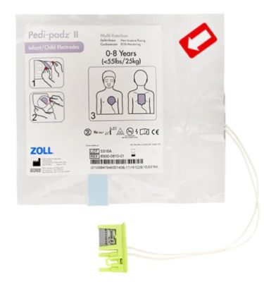 ELECTRODO PEDIATRICO PEDI PADZ DESFIBRILADOR ZOLL AED PLUS